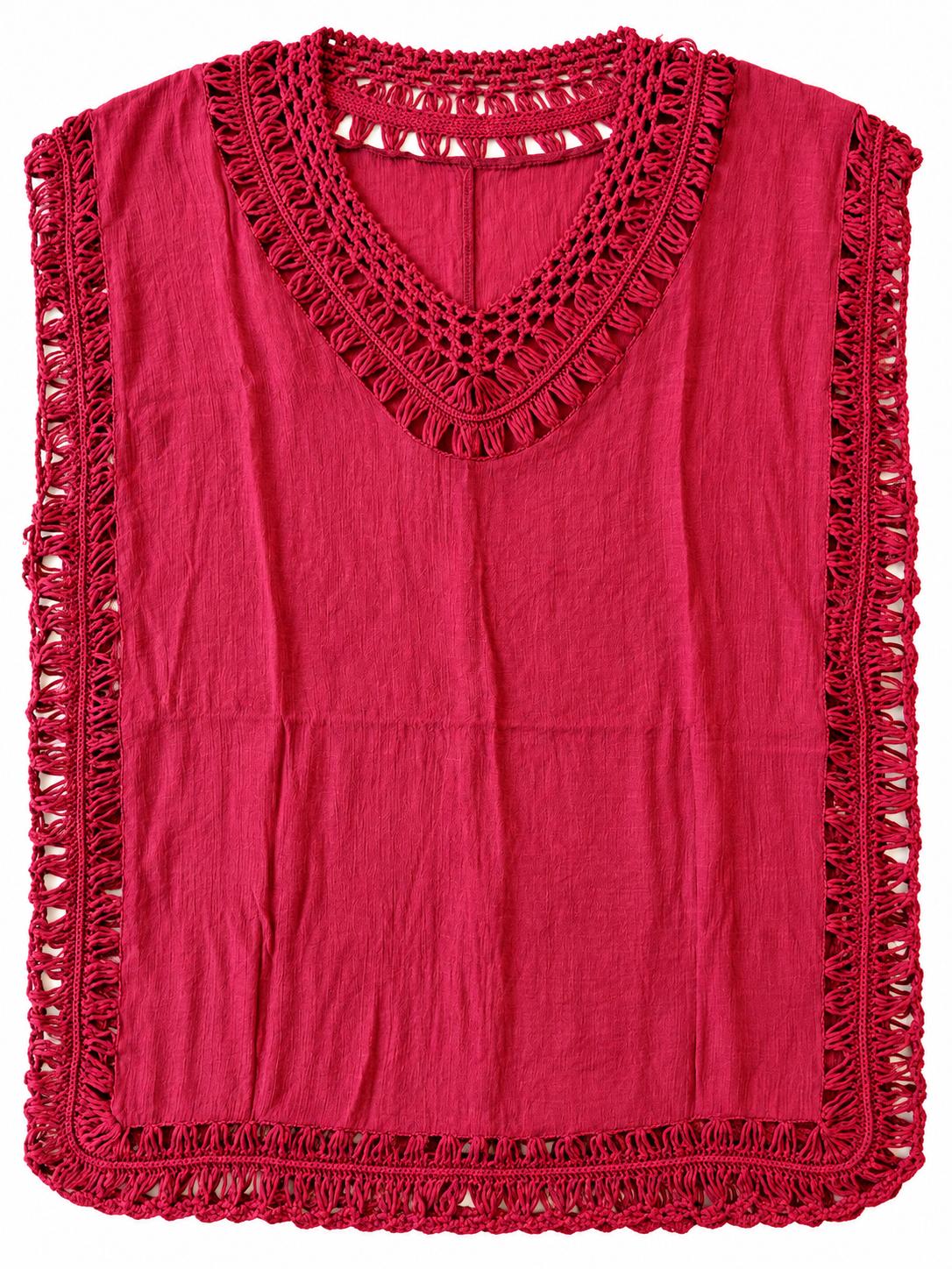 Crochet Trim Cover-Up Kaftan, photo 4