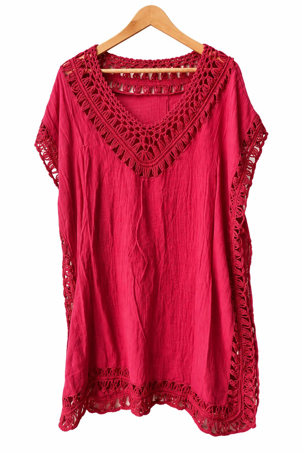 Crochet Trim Cover-Up Kaftan, photo 2