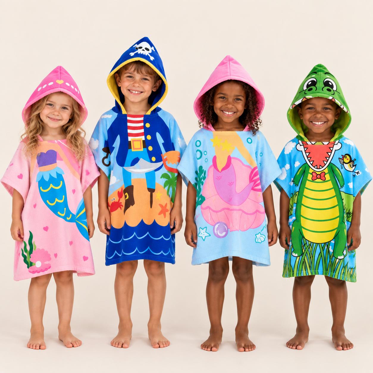 Kiddies Swim Cloak – Assorted Designs, photo 1