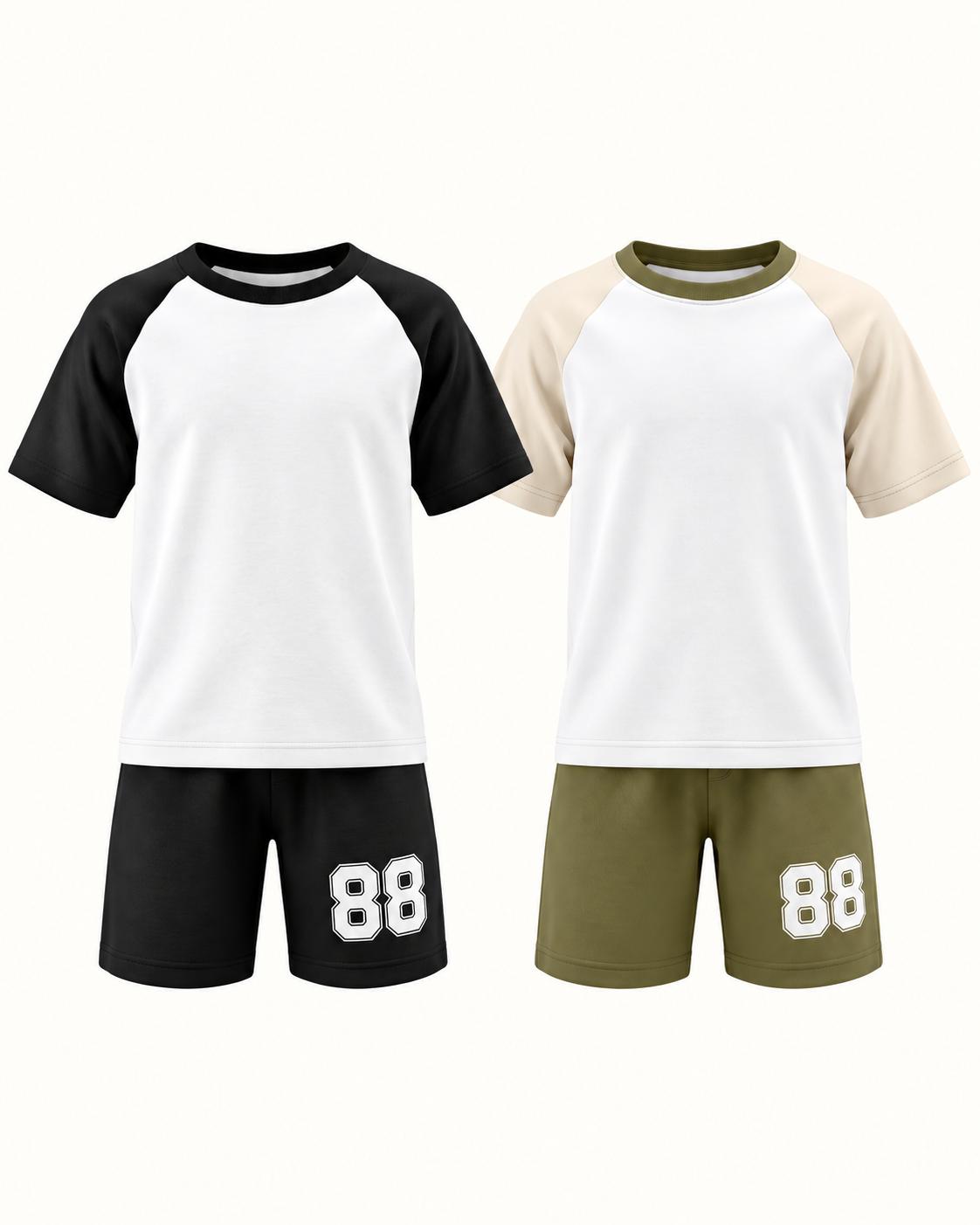 Boys Raglan Tee & Shorts Set, photo 2