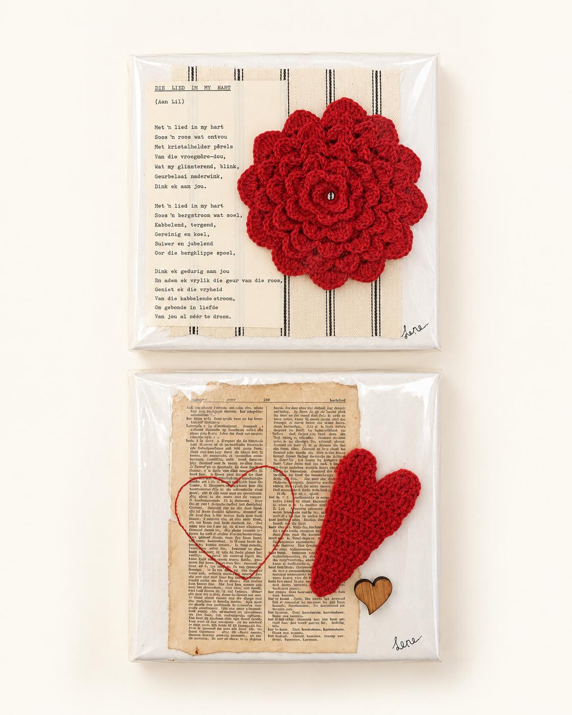 Mixed Media Art Canvas - Love Theme, photo 1