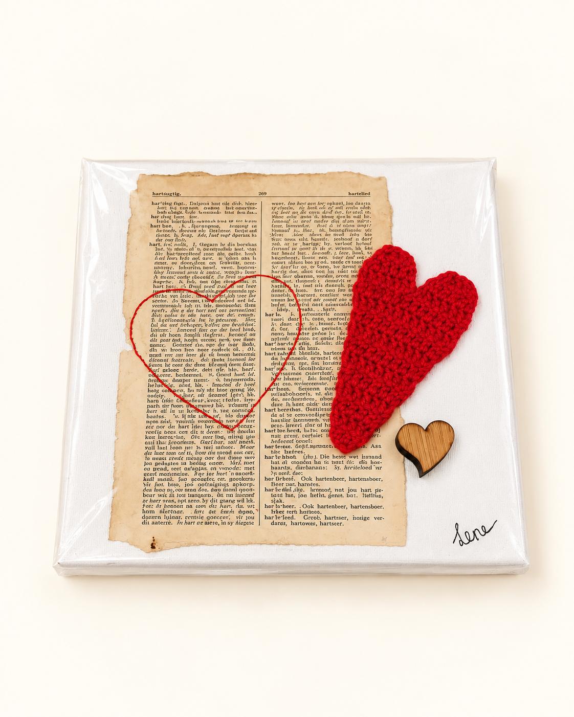 Mixed Media Art Canvas - Love Theme, photo 3