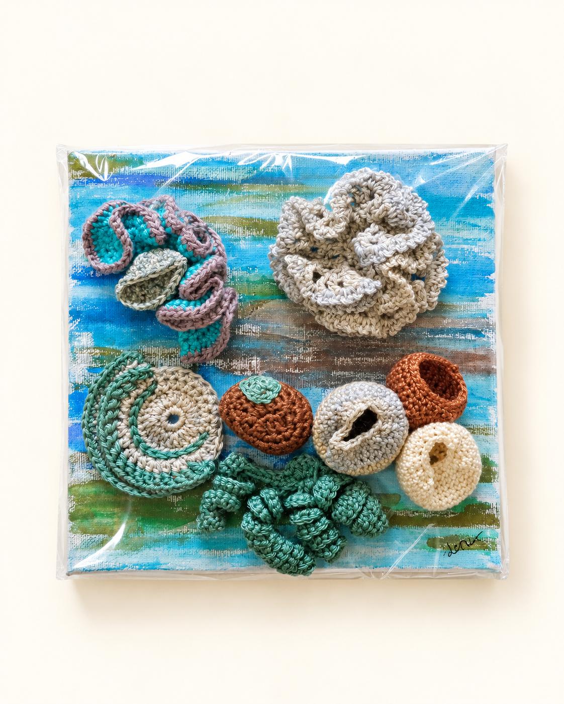 Mixed Media Art Canvas - Ocean Theme, photo 1