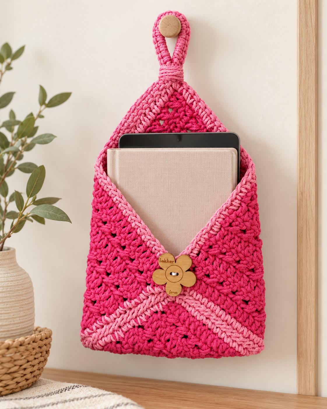 Crocheted Book/Tablet Holder , photo 2
