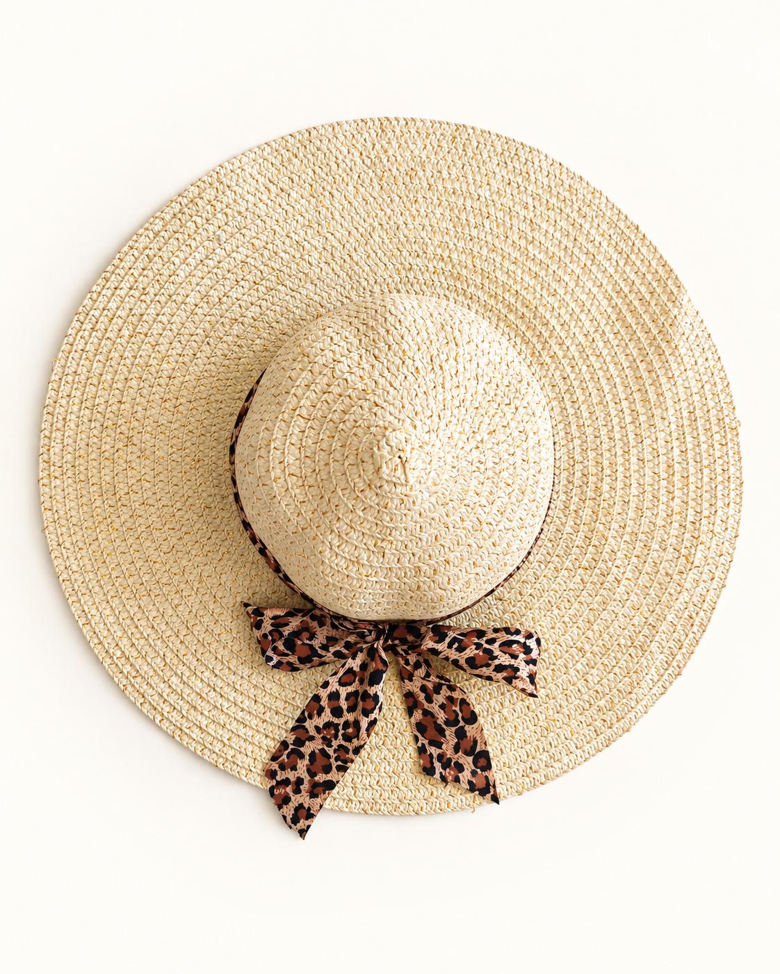 Preloved Sun Hat - Leopard , photo 3