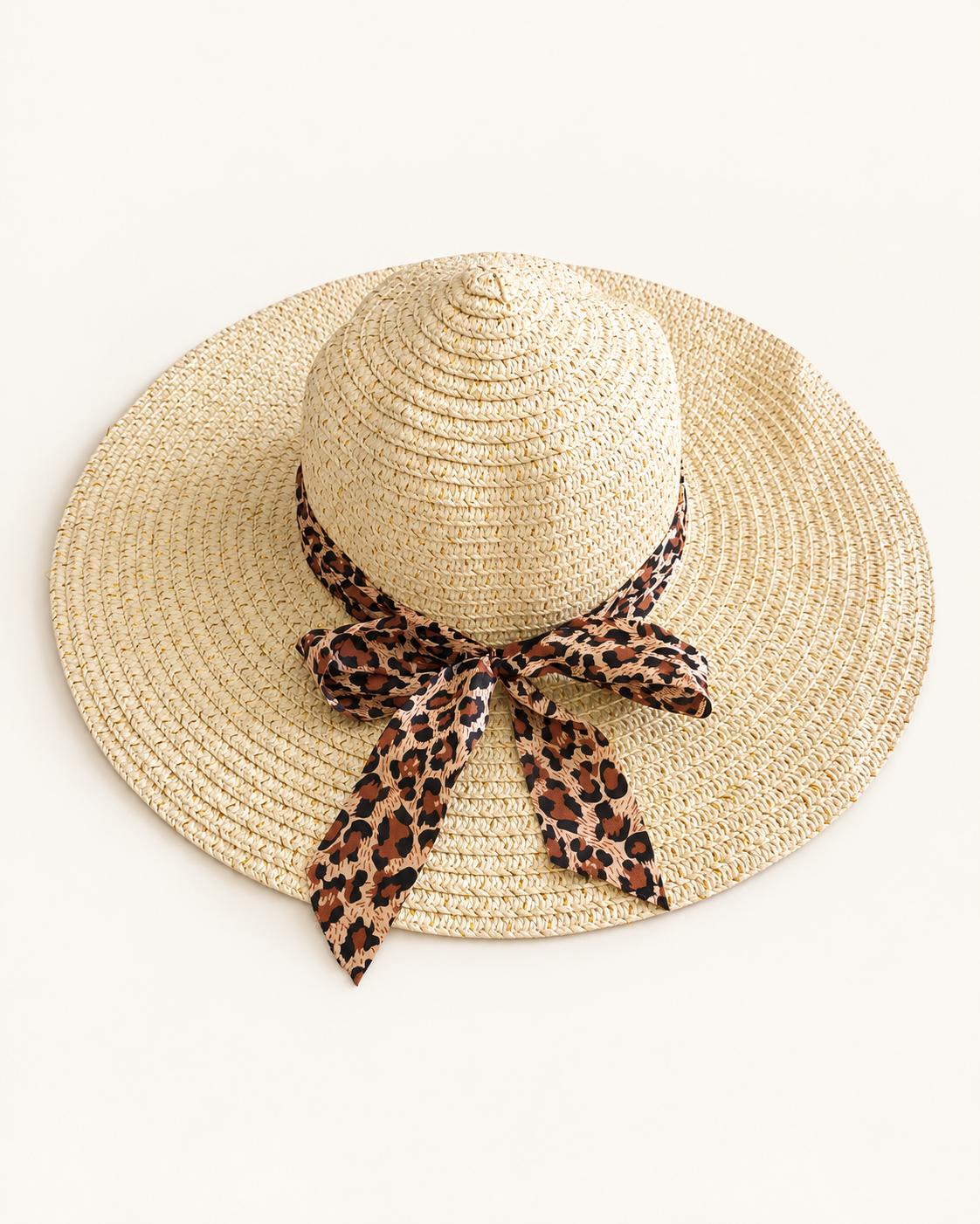 Preloved Sun Hat - Leopard , photo 2