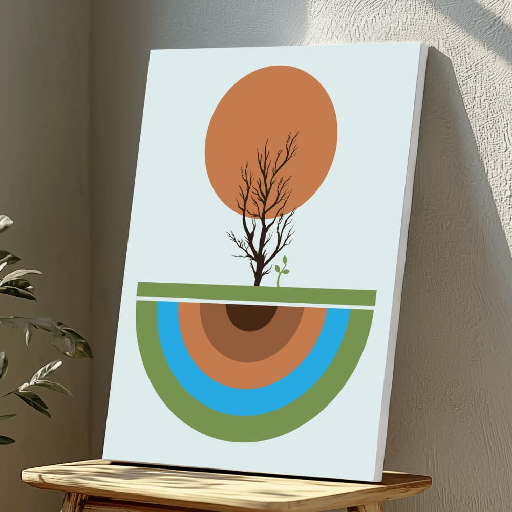 Mounted Wall Art Decor Vinyl Print - Vibrant, Elegant and Ready to Hang (A3-Size), photo 1