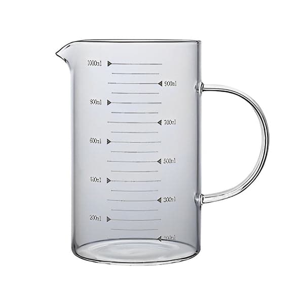 Borosilicate Measuring Jar - 1000ml Borosilicate Glass Measuring Jar with Easy Read Scales, photo 2