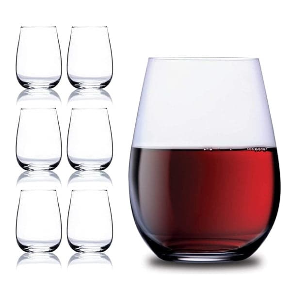 Glass Tumblers - Set of 6 Stemless Drinking Glass Tumblers (500ml), photo 3