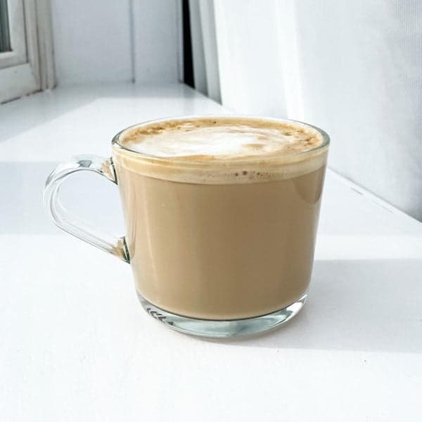 Glass Teacup Set - Set of 4 Clear Glass Cups with Handle - 300ml, photo 1