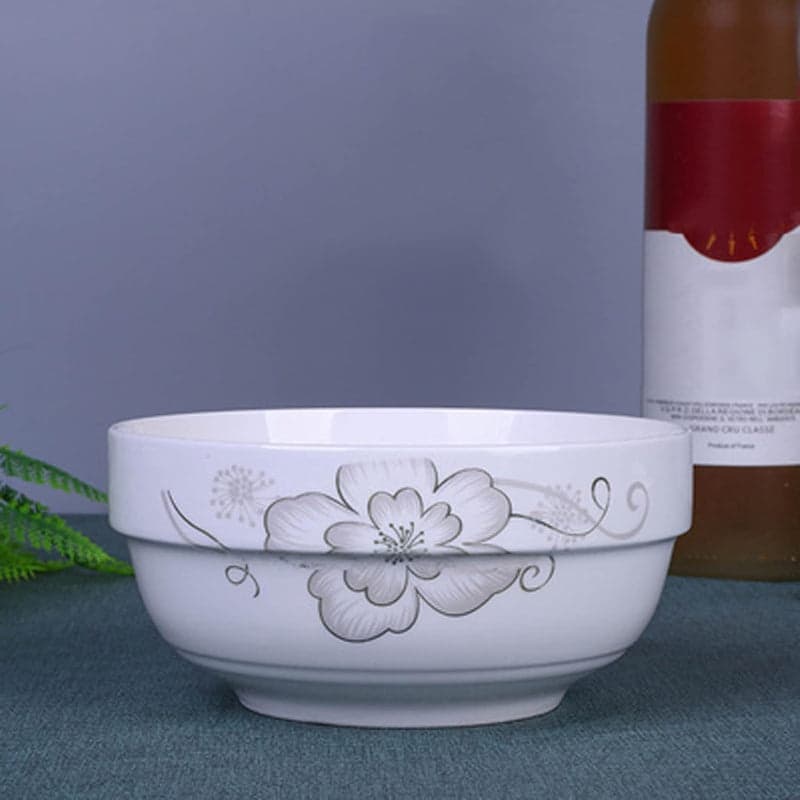 Set of 3 Large 25cm Stackable Kitchen Ceramic Bowls for Family Daily Use, photo 6