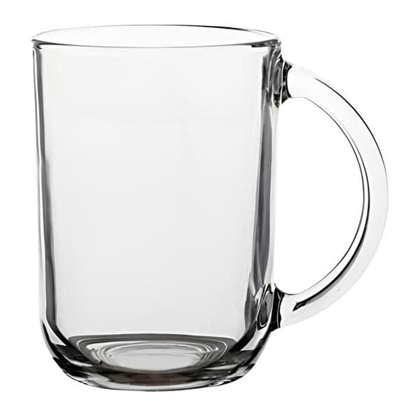 Glass Mug Set - 6 Piece Clear Large Glass Mug Set - 315ml, photo 2