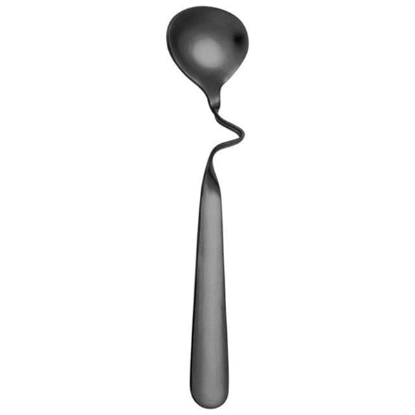 Curved Handle Spoons - Set of 6 Stainless Steel Curved Handle Stirring Twist Dessert Coffee Spoons, photo 3