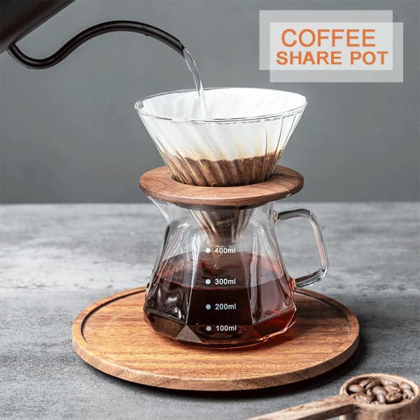 Borosilicate Glass Pot - Diamond Fashion Design Borosilicate Glass Carafe Pot with Lid - 600ml, photo 6