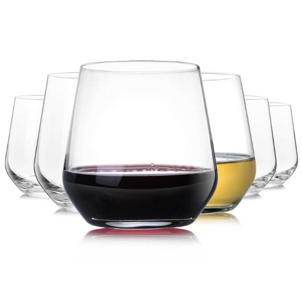 Glass Tumblers - Set of 6 Stemless Drinking Glass Tumblers (385ml), photo 2