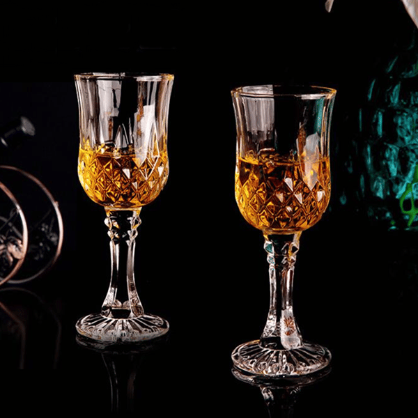 White Wine Glass Set - 6 Piece Clear White Goblet Wine Glass Set, photo 6