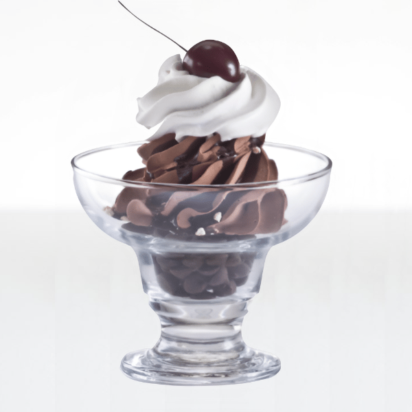 Dessert Glass Bowl Set - 6 Piece Footed Margarita Dessert Ice Cream Glass Bowl Set (300ml), photo 1