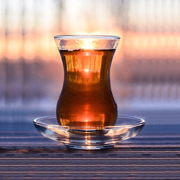 Turkish Tea Glass Set - 6 Piece Small 120ml Turkish Tea Glass and Saucer Set, photo 6