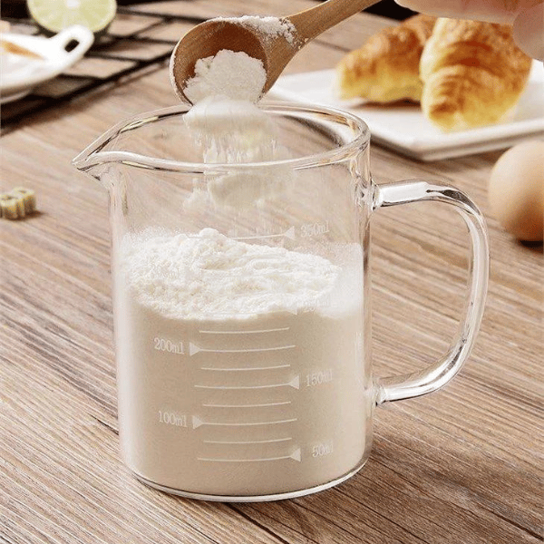 Borosilicate Measuring Jar - 350ml Borosilicate Glass Measuring Jar with Easy Read Scales, photo 4