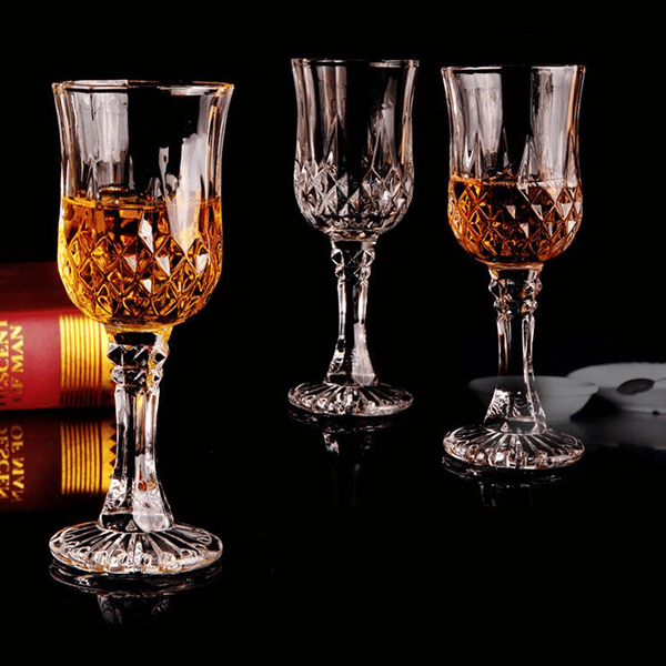 White Wine Glass Set - 6 Piece Clear White Goblet Wine Glass Set, photo 5