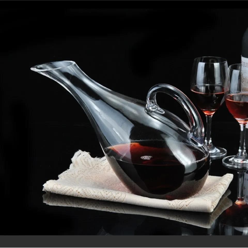 Decanter Carafe Set - 5 Piece Stylish Glass Wine Decanter Carafe Set, photo 3