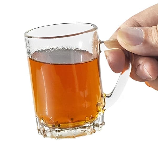 Mini Glass Teacups - Set of 6 Stylish Mini Turkish Glass Teacups (90ml), photo 2