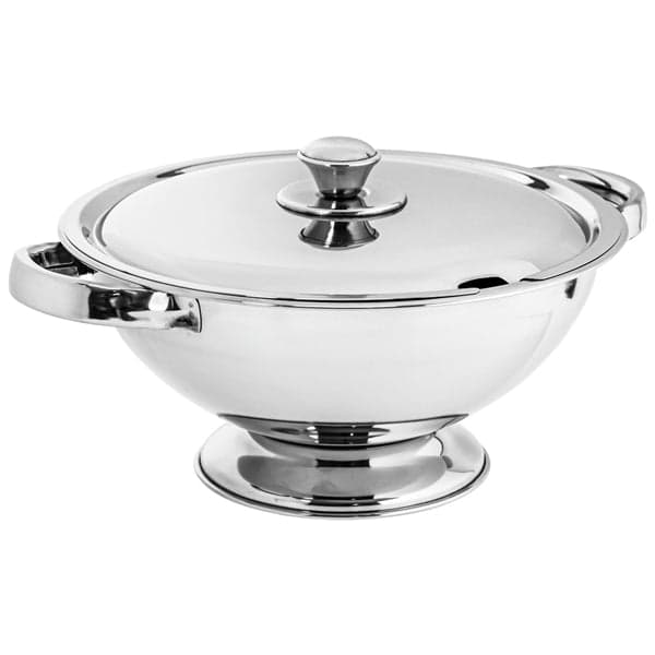 Soup Tureen - 26cm 3.5L Stainless Steel Soup Tureen with Lid and Serving Ladle, photo 2