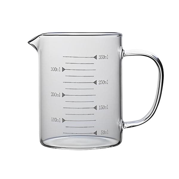 Borosilicate Measuring Jar - 350ml Borosilicate Glass Measuring Jar with Easy Read Scales, photo 2