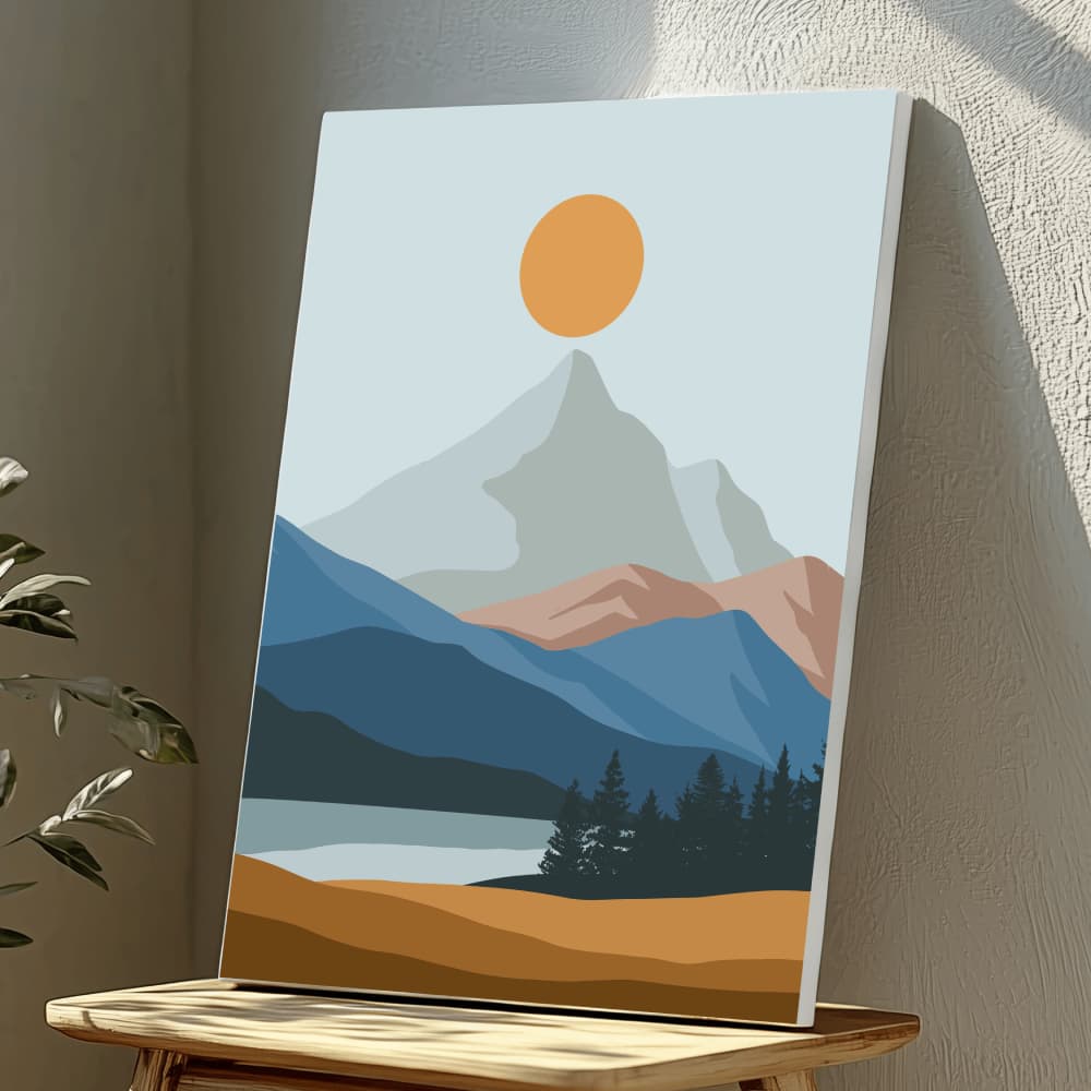 Mounted Wall Art Decor Vinyl Print - Vibrant, Elegant and Ready to Hang (A3-Size), photo 1