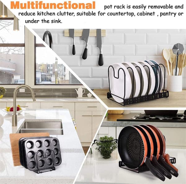 7-Tier Metal Space-Saving Kitchen Storage Organizer Rack, photo 4