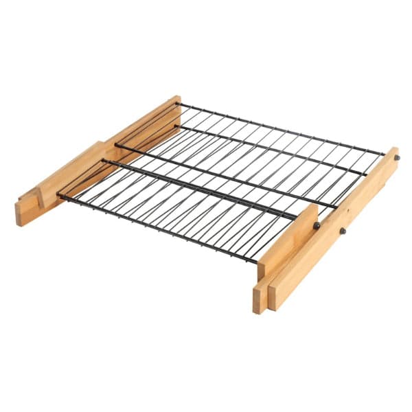 Dish Drying Rack - Bamboo Dish Rack Folding 2-Tier Collapsible Drainer Dish Drying Rack, photo 4
