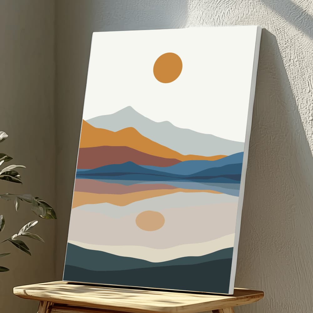 Mounted Wall Art Decor Vinyl Print - Vibrant, Elegant and Ready to Hang (A3-Size), photo 1