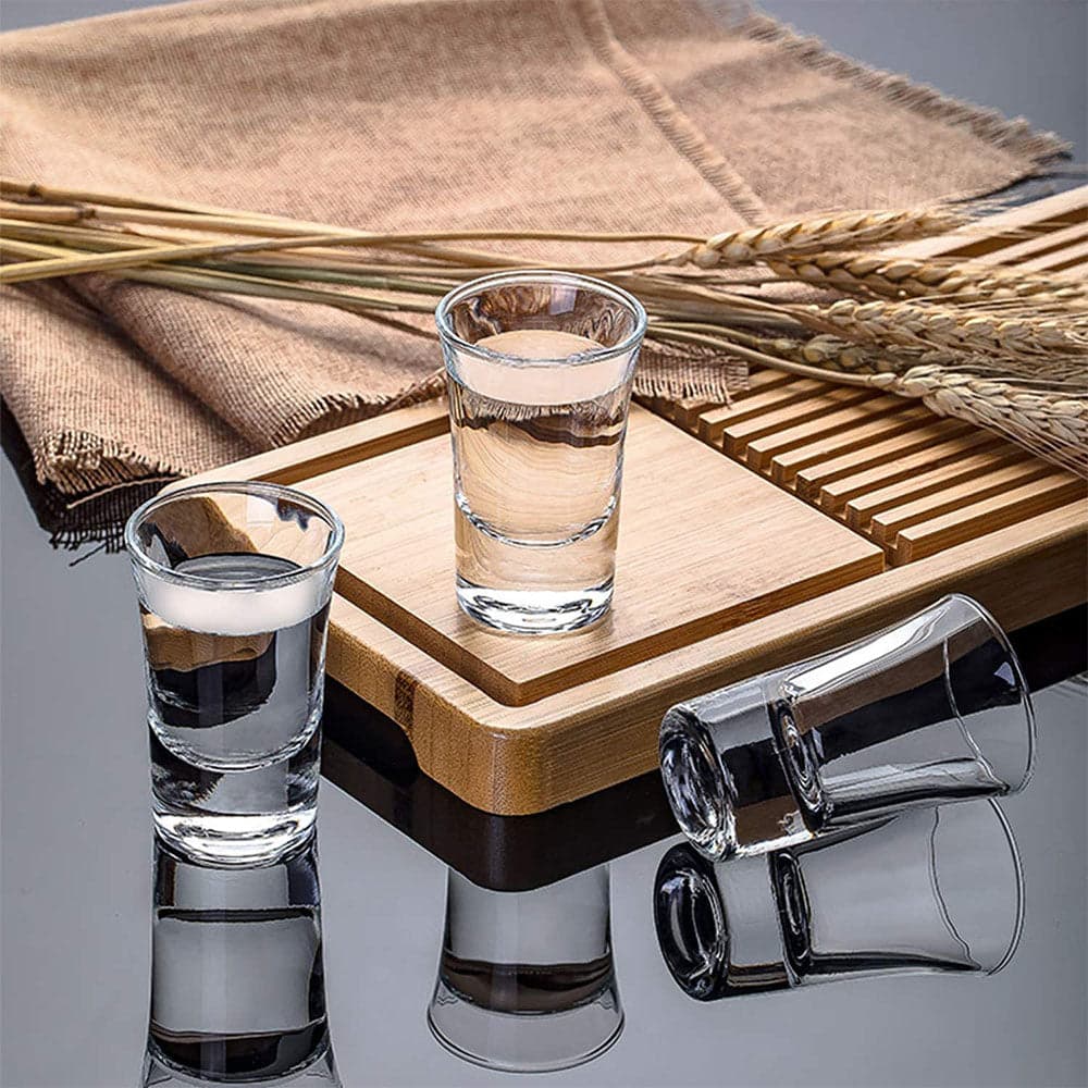 Shot Glass Set - 6 Piece Clear Sturdy Shot Glass Set, photo 1