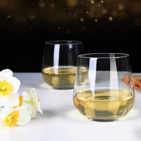 Glass Tumblers - Set of 6 Stemless Drinking Glass Tumblers (385ml), photo 3