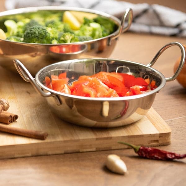 Stainless Steel 19cm Serving Bowl with Handles, photo 1