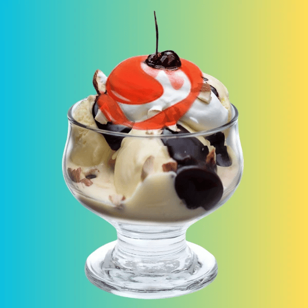 Dessert Glass Bowl Set - 6 Piece Footed Dessert Ice Cream Glass Bowl Set (278ml), photo 1