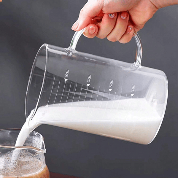 Borosilicate Measuring Jar - 500ml Borosilicate Glass Measuring Jar with Easy Read Scales, photo 3