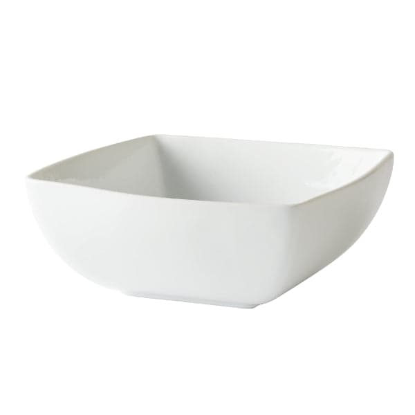 Serving Bowls - Set of 4 White Ceramic Square Modern 17.5cm Serving Bowls, photo 2