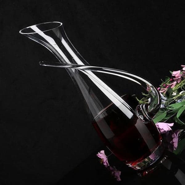 Decanter Carafe Set - 5 Piece Tilt Handle Glass Wine Decanter Carafe Set, photo 3