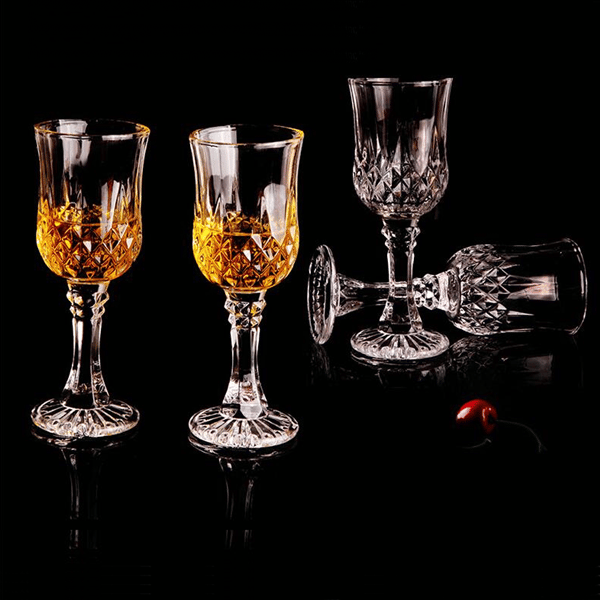White Wine Glass Set - 6 Piece Clear White Goblet Wine Glass Set, photo 3