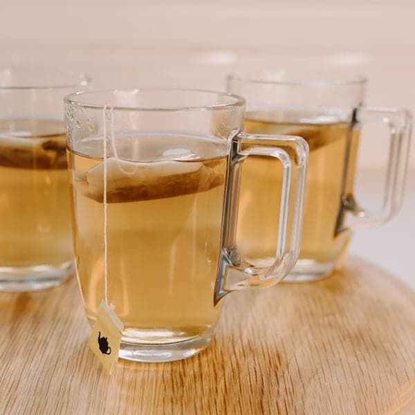 Glass Mug Set - Set of 3 Clear Glass Mugs with Handle (330ml), photo 1