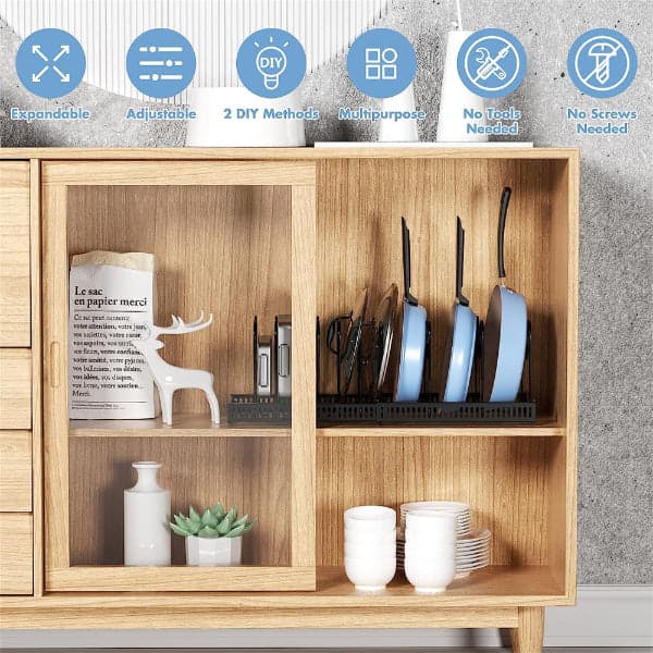 7-Tier Metal Space-Saving Kitchen Storage Organizer Rack, photo 5