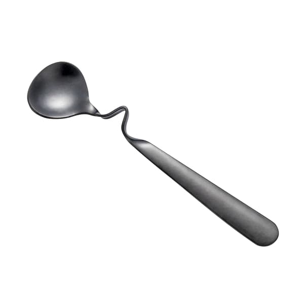 Curved Handle Spoons - Set of 6 Stainless Steel Curved Handle Stirring Twist Dessert Coffee Spoons, photo 2