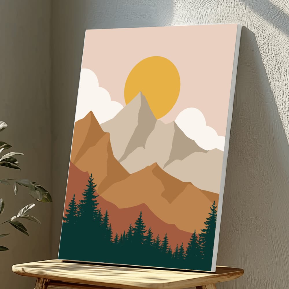 Mounted Wall Art Decor Vinyl Print - Vibrant, Elegant and Ready to Hang (A3-Size), photo 1