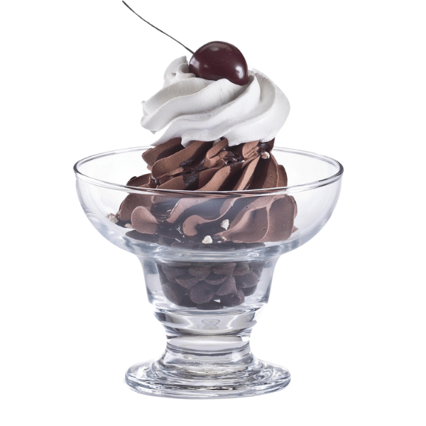 Dessert Glass Bowl Set - 6 Piece Footed Margarita Dessert Ice Cream Glass Bowl Set (300ml), photo 2