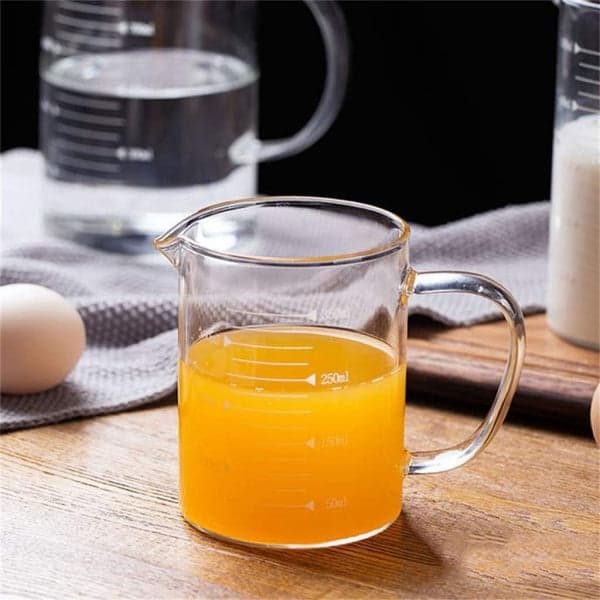 Borosilicate Measuring Jar - 350ml Borosilicate Glass Measuring Jar with Easy Read Scales, photo 3