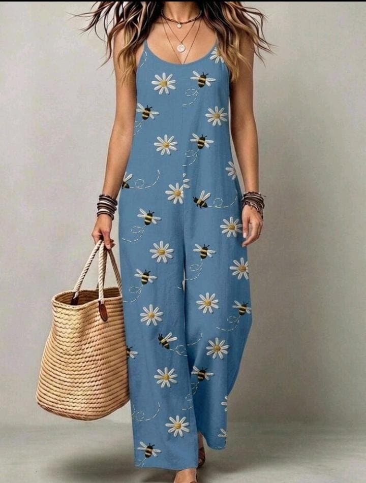 Casual Tropical Jumpsuit, photo 1