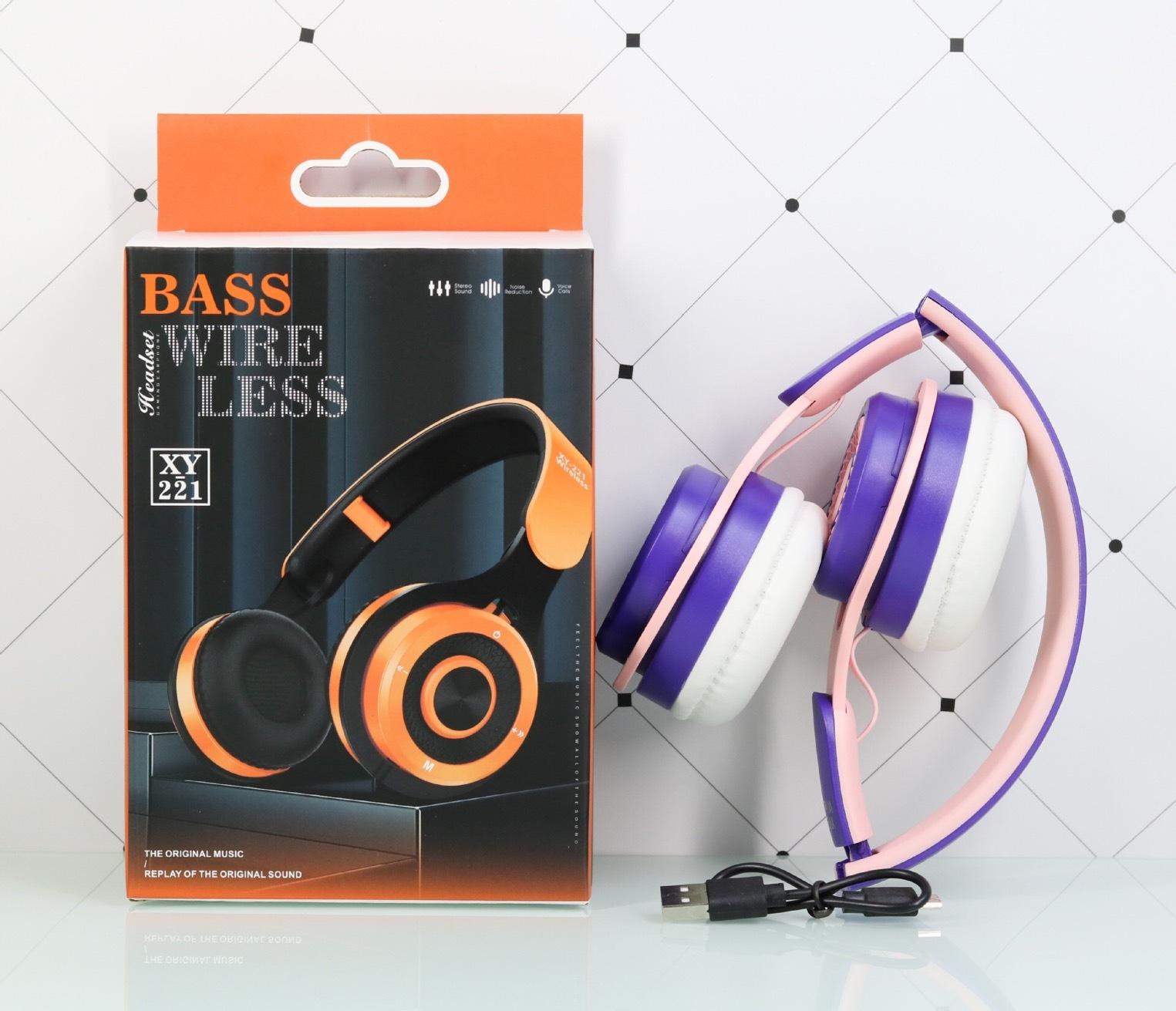 XY221 Wireless Bluetooth Headphones – Foldable Bluetooth FM Headset — 4