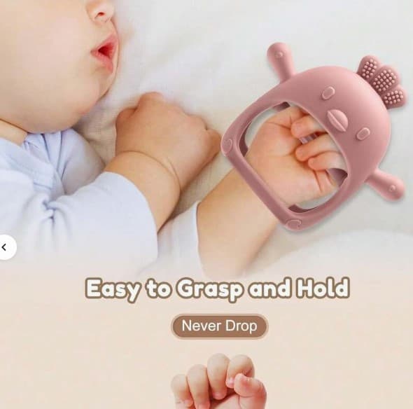 Infant Chick Teether, Hand-Grip Teething Toy — 1