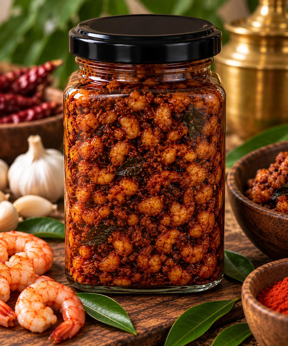 Prawn Pickle | Homemade Kerala Style | Preservative-Free — 2